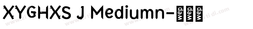 XYGHXS J Mediumn字体转换